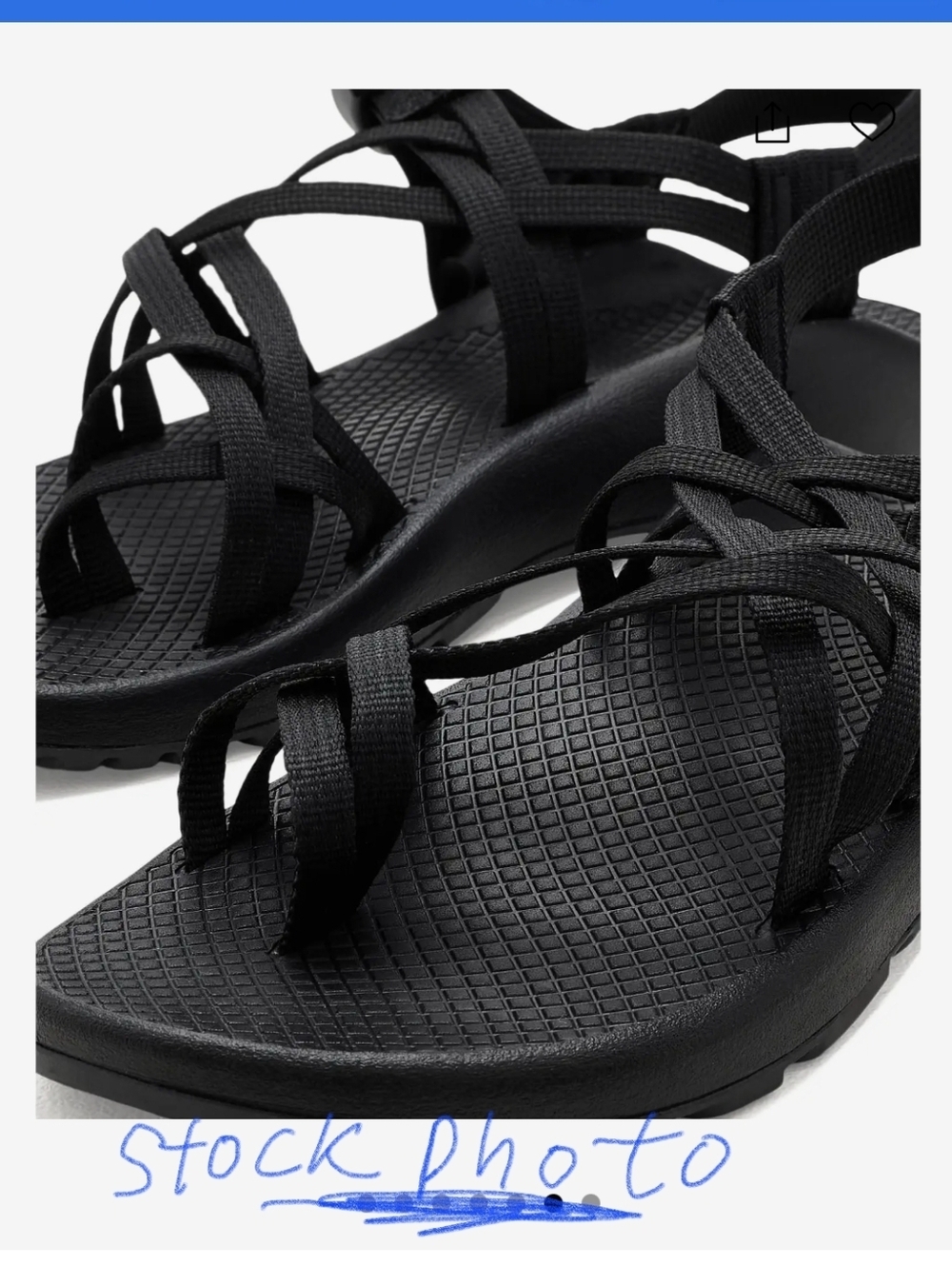 Chaco ZX2 Classic Black Strappy Water Outdoor Sandals  Women's Sz 6 - Picture 6 of 8